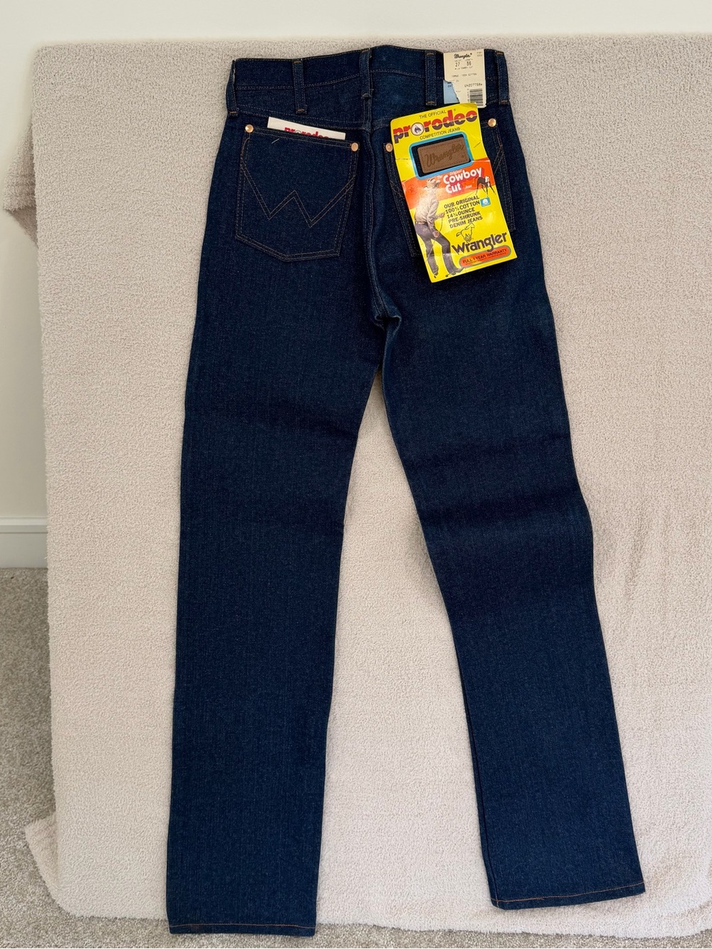 Vintage Wrangler 13MWZ Cowboy Cut Jeans 27x36 Deadstock NWT Made in USA ProRodeo